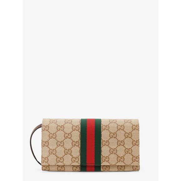 GUCCI Handbags - Gucci Women Gg Fabric Shoulder Bag With Nastro Web Detail